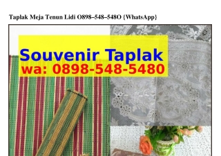 Taplak Meja Tenun Lidi