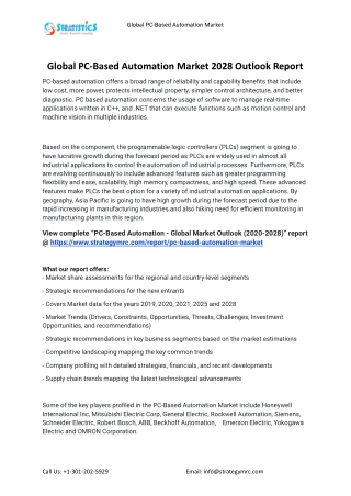 2021 PC-Based Automation Industry Global Analysis Report