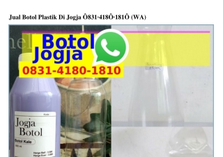 Jual Botol Plastik Di Jogja Ô8౩l•ㄐl8Ô•l8lÔ(WA)