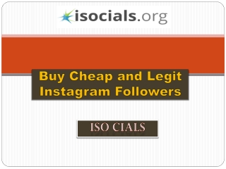 Buy Cheap and Legit Instagram Followers