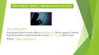Hacker for hire