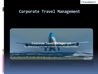 Corporate Travel Management