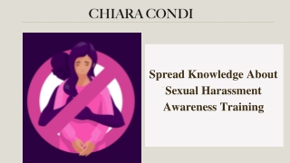 Spread Knowledge About Sexual Harassment Awareness Training