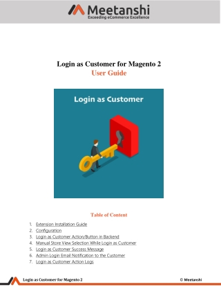 Magento 2 Login as Customer