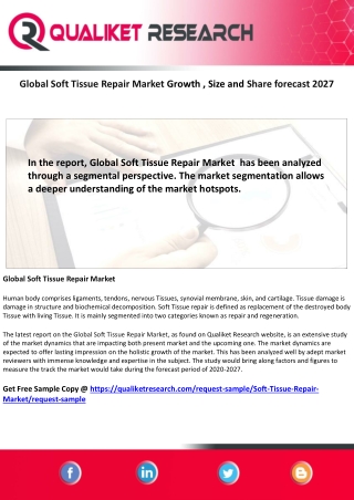 Global Soft Tissue Repair Market -conversion report analysis report due to covid