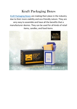 Kraft Packaging Boxes