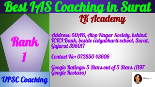 Best IAS Coaching in Surat