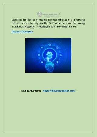 Devops Company | Devopsenabler.com