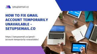 How To Fix Gmail Account Temporarily Unavailable - Setupsemail.co