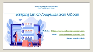 Scraping List of Companies from G2.com