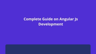 Complete Guide on Angular Js Development