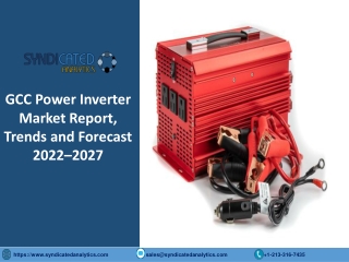 GCC Power Inverter Market Research Report PDF 2022-2027 | Syndicated Analytics