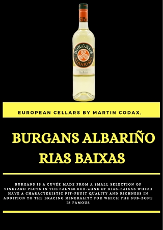 Burgans Albariño Rias Baixas
