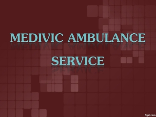 Medivic Ambulance Service in Buxar and Purnia for Timely Conveyance