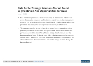 Data Center Storage Solutions Market Share, Insights by 2030