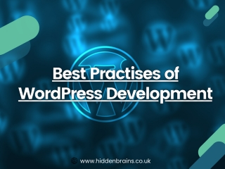 Best Practises of WordPress Development