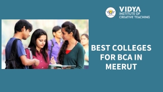 Top BBA Colleges in Meerut | Best BCA College in UP