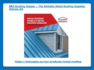 The Reliable Metal Roofing Supplier Atlanta GA