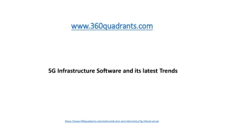 5G Infrastructure Software and its latest Trends