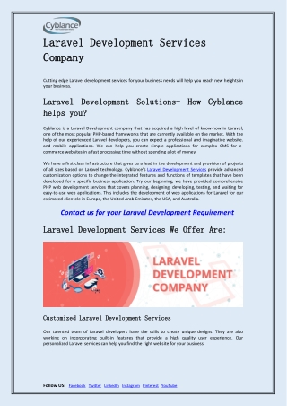 Laravel Development Company