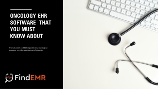Oncology EHR Software  That You Must Know About