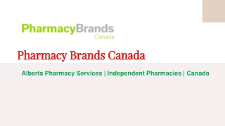 Alberta Pharmacy Services | Independent Pharmacies | Canada