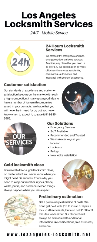 Los Angeles Locksmith Services - 247 - Mobile Sevice