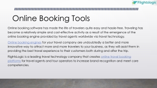 Online Booking Tools