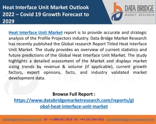 Heat Interface Unit Market Outlook 2022 – Covid 19 Growth And Change