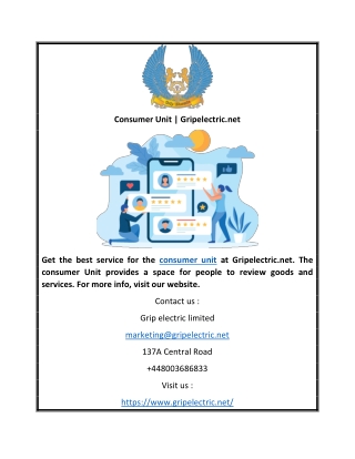 Consumer Unit | Gripelectric.net