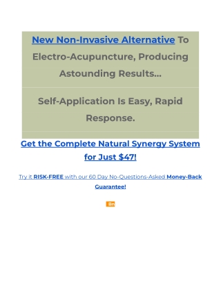 Natural Synergy_ Health Product With Epic 75-90% Comms & $1.89 EPCs!