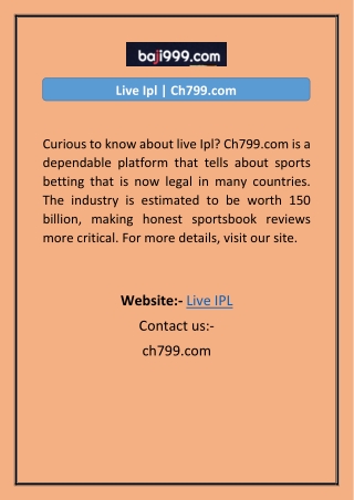 Live Ipl Ch799.com