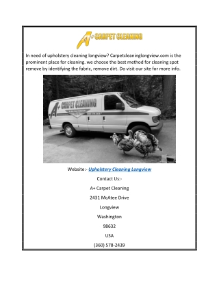 Upholstery Cleaning Longview  Carpetcleaninglongview.com