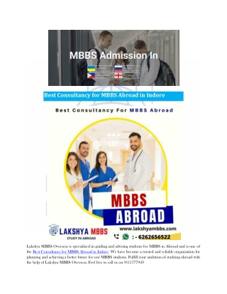 Overseas MBBS Consultant in Indore