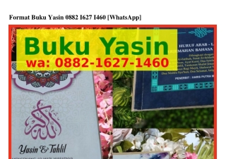 Format Buku Yasin 0882-IᏮ27-IԿᏮ0(WA)