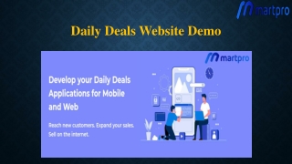 Daily Deals website Demo