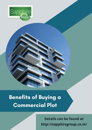 Benefits of Buying a Commercial Plot