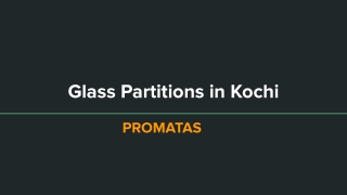 Glass Partitions in Kochi