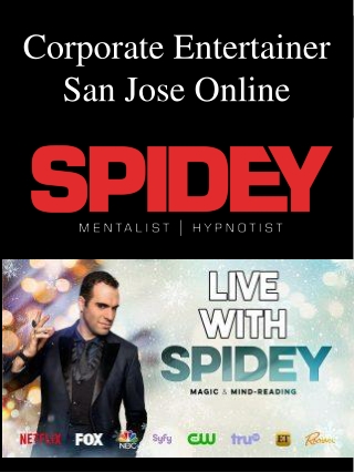 Corporate Entertainer San Jose Online