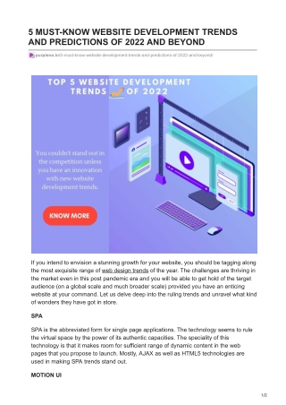 5 MUST-KNOW WEBSITE DEVELOPMENT TRENDS AND PREDICTIONS OF 2022 AND BEYOND