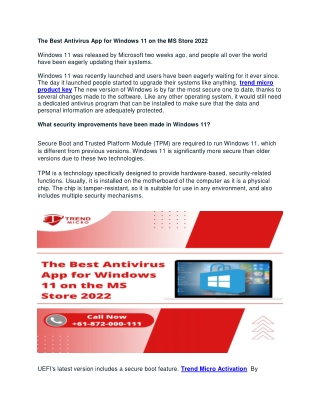 The Best Antivirus App for Windows 11 on the MS Store 2022