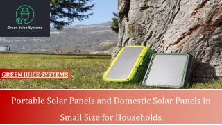 Portable Solar Panels