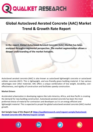 Global Autoclaved Aerated Concrete (AAC) Market