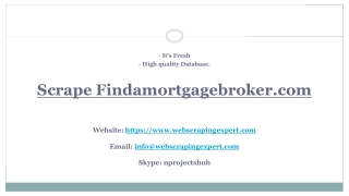 Scrape Findamortgagebroker.com