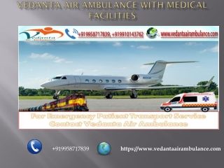 Vedanta Air Ambulance With Private Air Craft