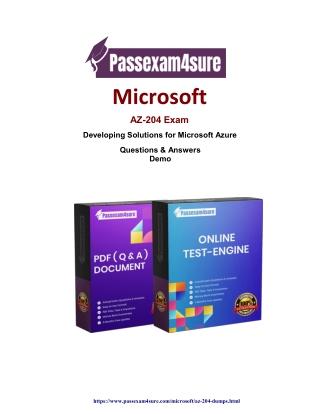 Surprising  Offers For  AZ-204 Study Material | PassExam4Sure