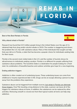 Rehabs in Florida Factsheet