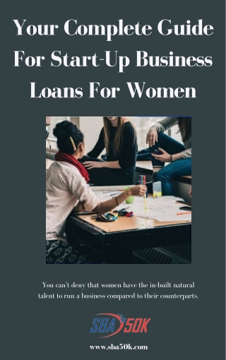 Your Complete Guide For Start-Up Business Loans For Women