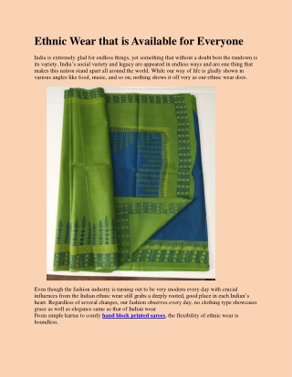 hand block printed sarees