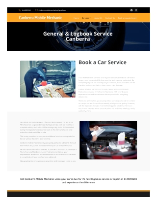 Manufacturers Logbook Service